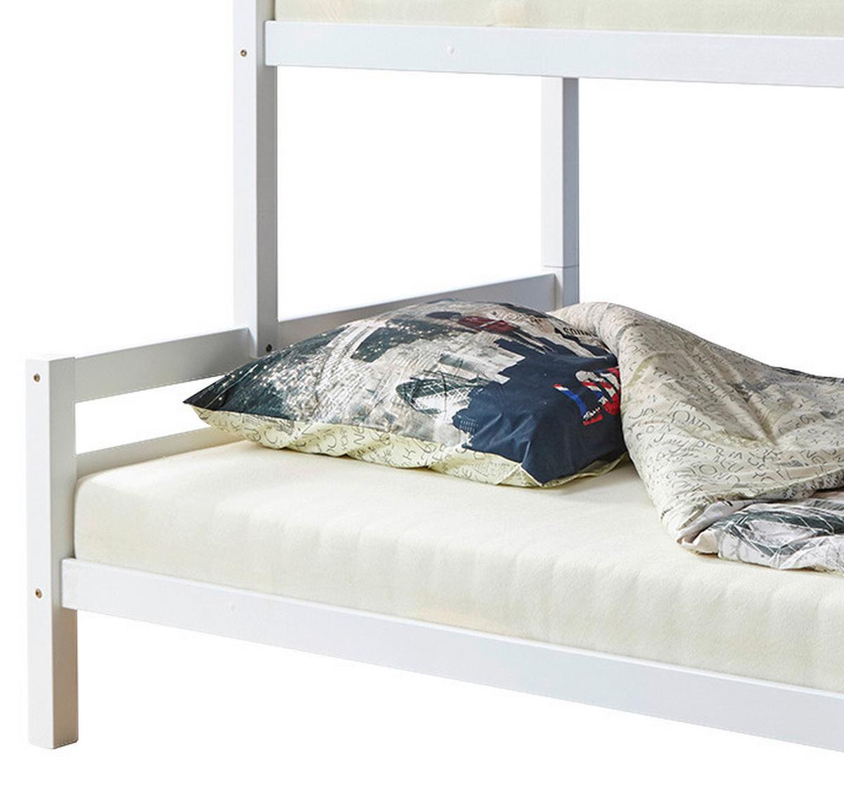 Pograd Maxim, Bela, Masivno - bela, Moderno, les (140/200cm) - MID.YOU