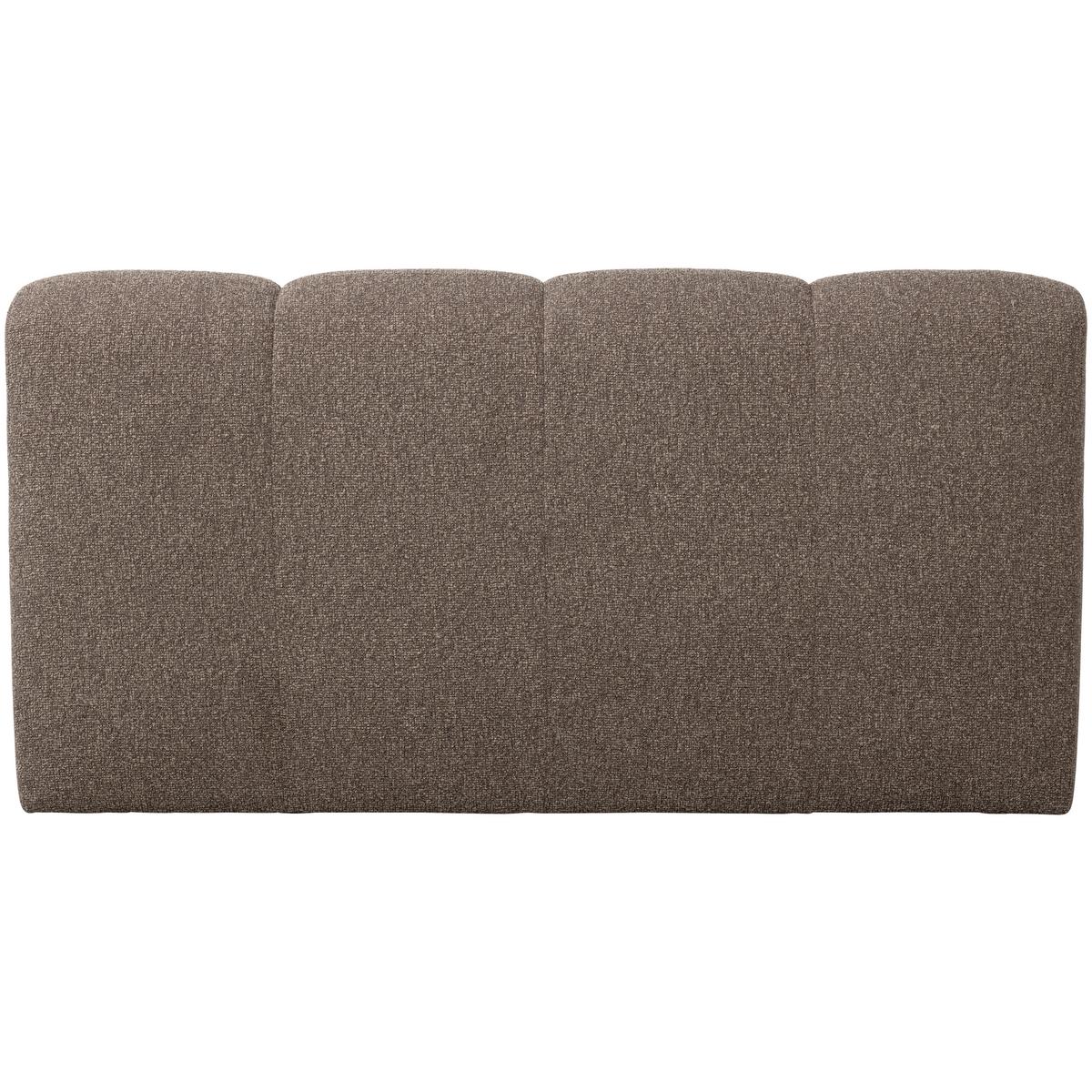 Sitzbank Mojo Braun B: 164cm - Schwarz/Braun, MODERN, Kunststoff/Textil (164/83/73cm) - Livetastic