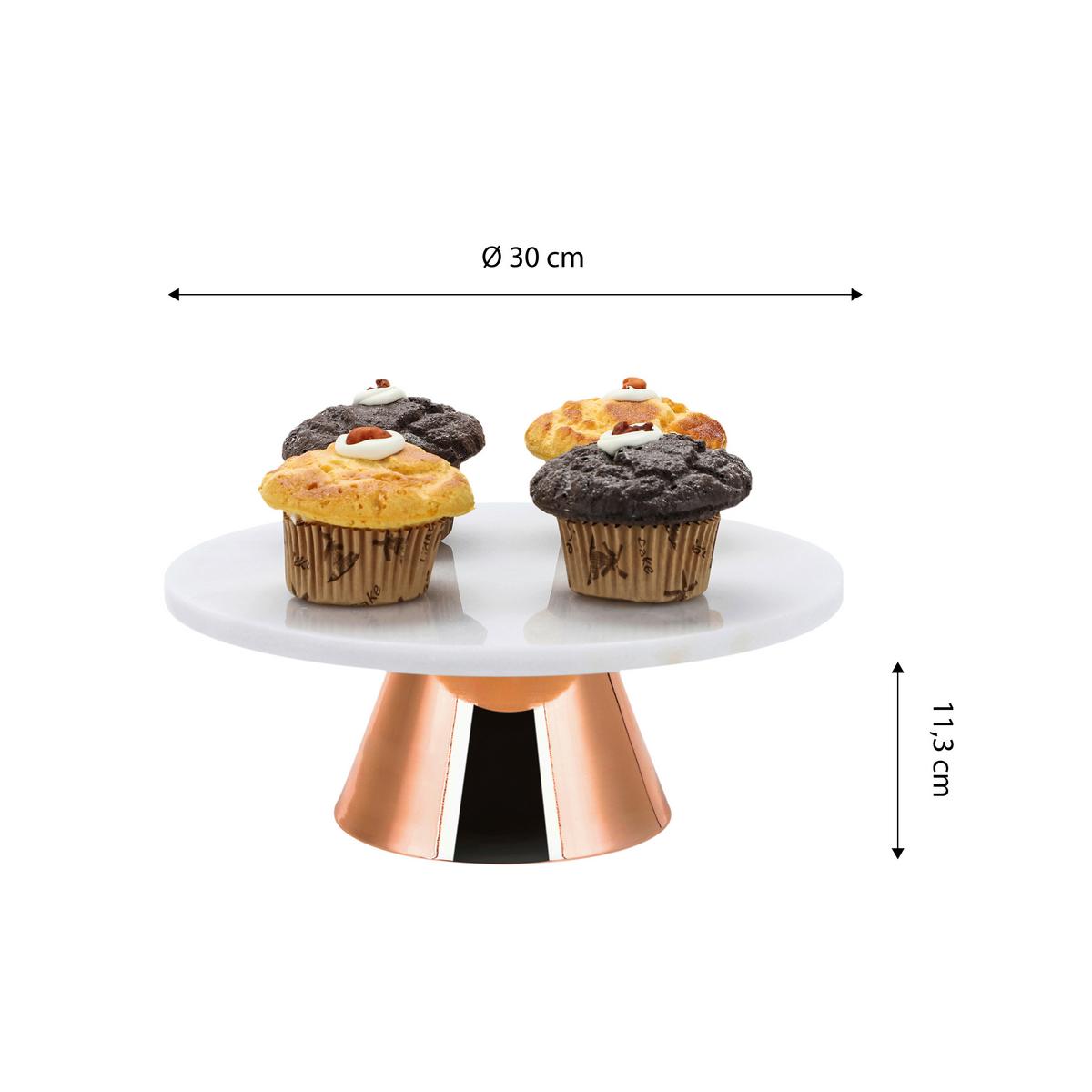 Tortatartó Állvány Ew-Tp-3002k - rézszínű, Basics, kő/fém (30cm) - Echtwerk