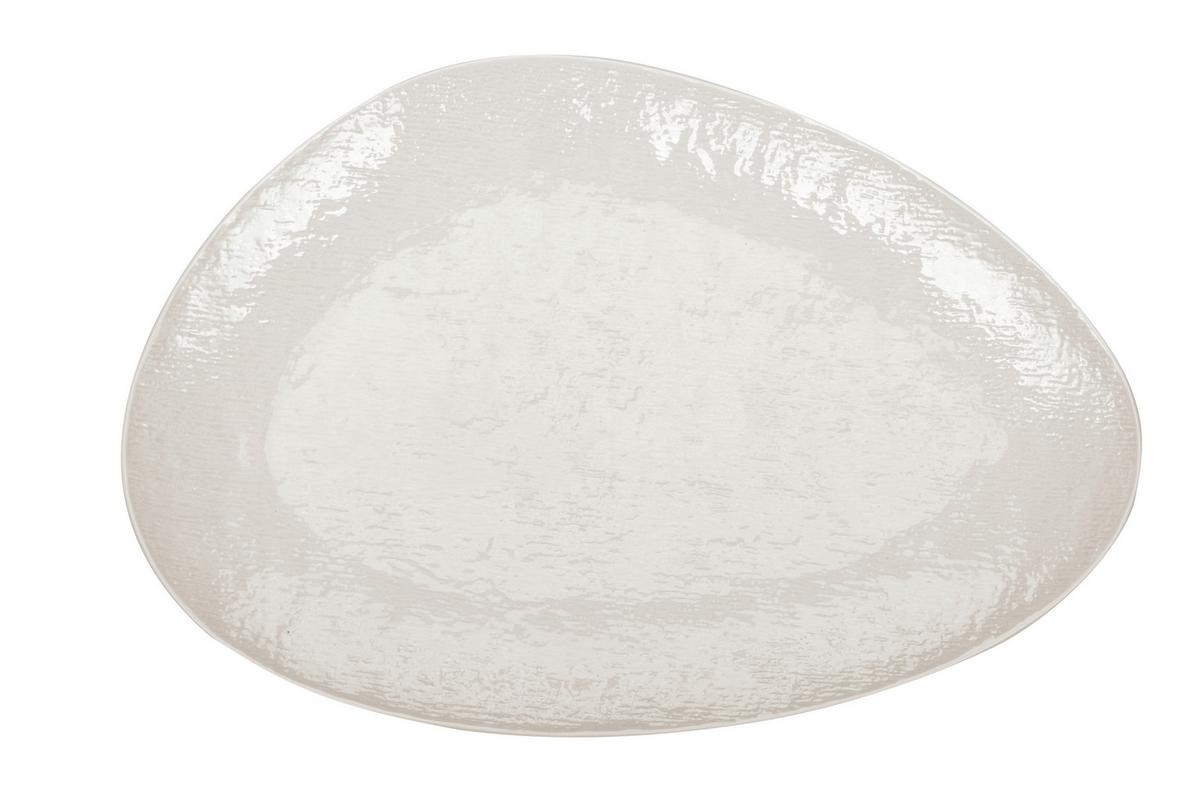 Gourmeteller Haruki in Weiß - Weiß, MODERN, Keramik (39,1/26,3/3,4cm) - Mömax