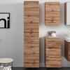 HÖGSKÅP FLORIDA -EXKLUSIV- - kromfärg/ekfärgad, Modern (40/180/35cm) - Premium Living
