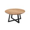 SOFFBORD SAFAGA - svart/naturfärgad, Natur, metall/trä (70/70/45cm) - Zandiara