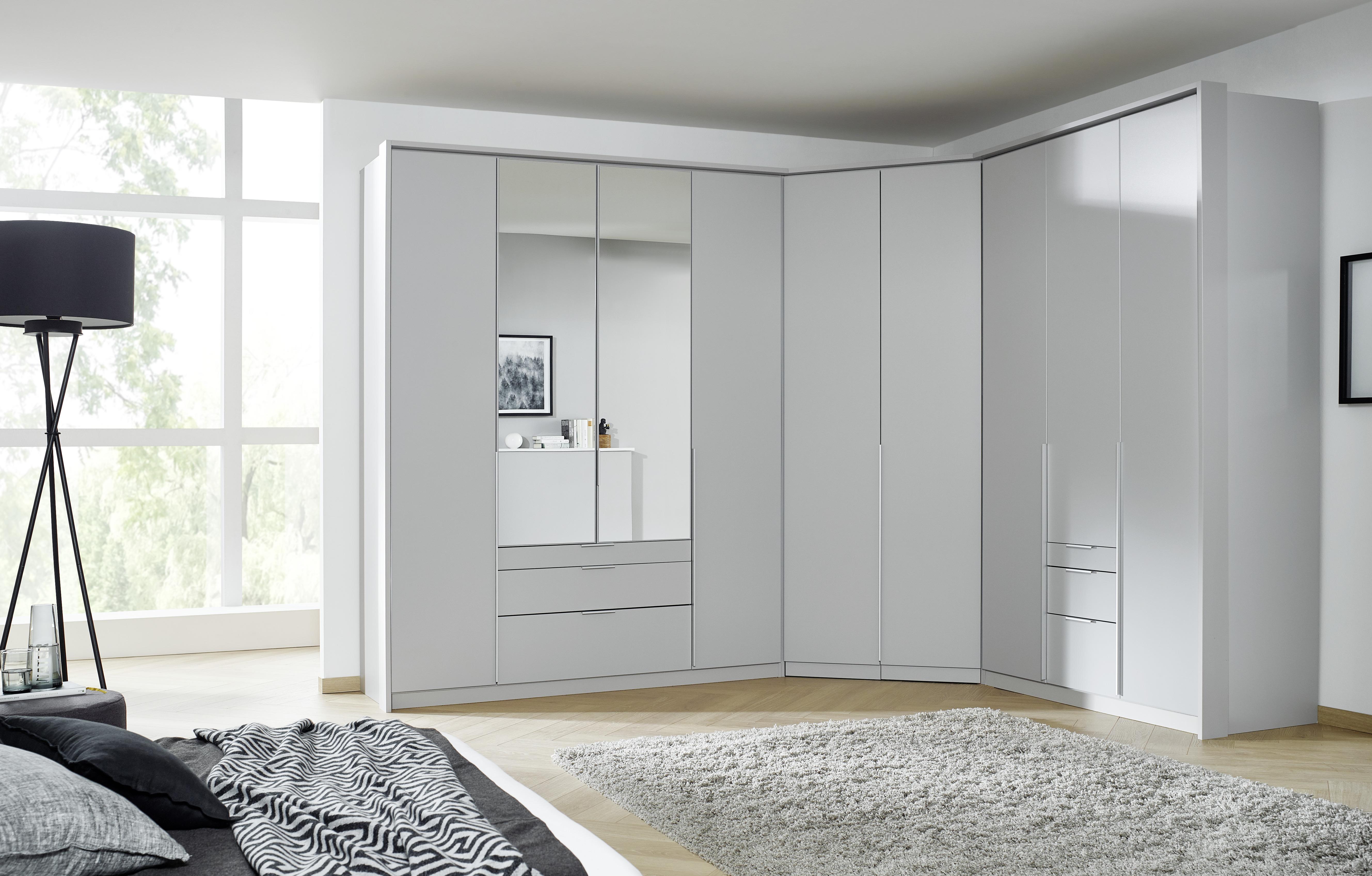 Ormar S Klasičnim Vratima Alabama - svijetlo siva/boje aluminija, Modern, drvni materijal (47/229/54cm) - Modern Living