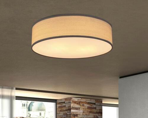 LAMPA SUFITOWA 15363G VARIOS - biały/szary, Design, tworzywo sztuczne/metal (38/10cm) - Globo