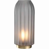 LAMPA STOŁOWA LED 043859 - kolor złoty/szary, Lifestyle, tworzywo sztuczne/metal (28cm) - Leonardo