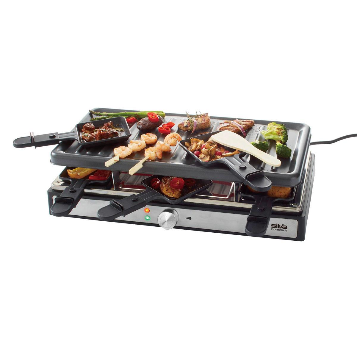 GRILL RACLETTE SILVA PK-R 088 RACLETTE GRILL - czarny, Basics, tworzywo sztuczne (44/12.5/24cm) - Silva Homeline