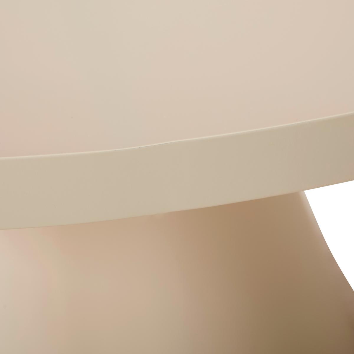 STOLIK KAWOWY CHLOE - kaszmir/kremowy, Design, metal/szkło (81/81/40cm) - Livetastic