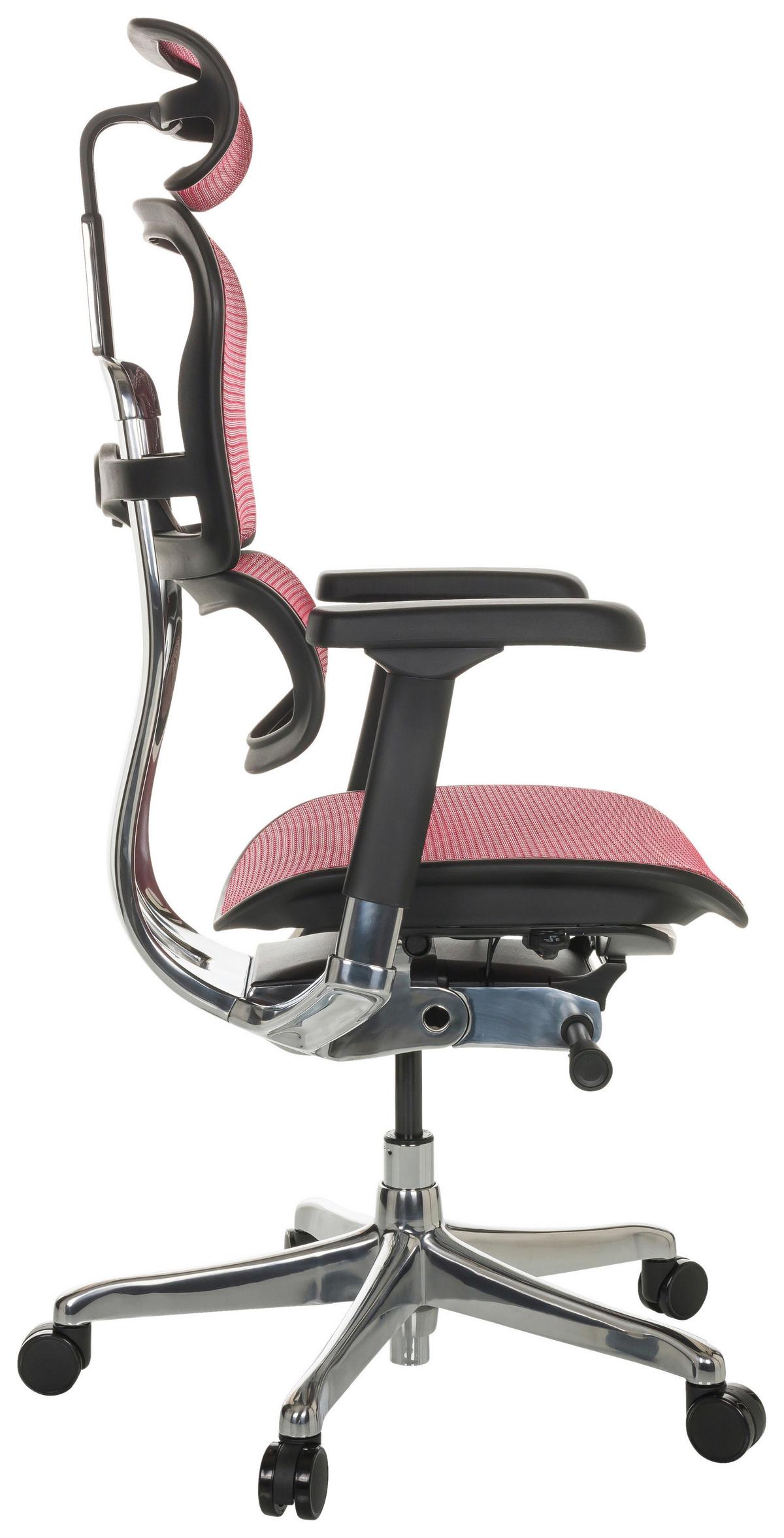 Pisarniški Stol Ergohuman I, Rdeča - rdeča/srebrne barve, Basics, kovina/umetna masa (69/119-144/65cm) - MID.YOU