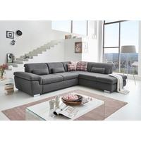 Sedežna Garnitura Antaris, Z Relax Funkcijo - siva/bež, Moderno, kovina/tekstil (260/320cm) - Premium Living