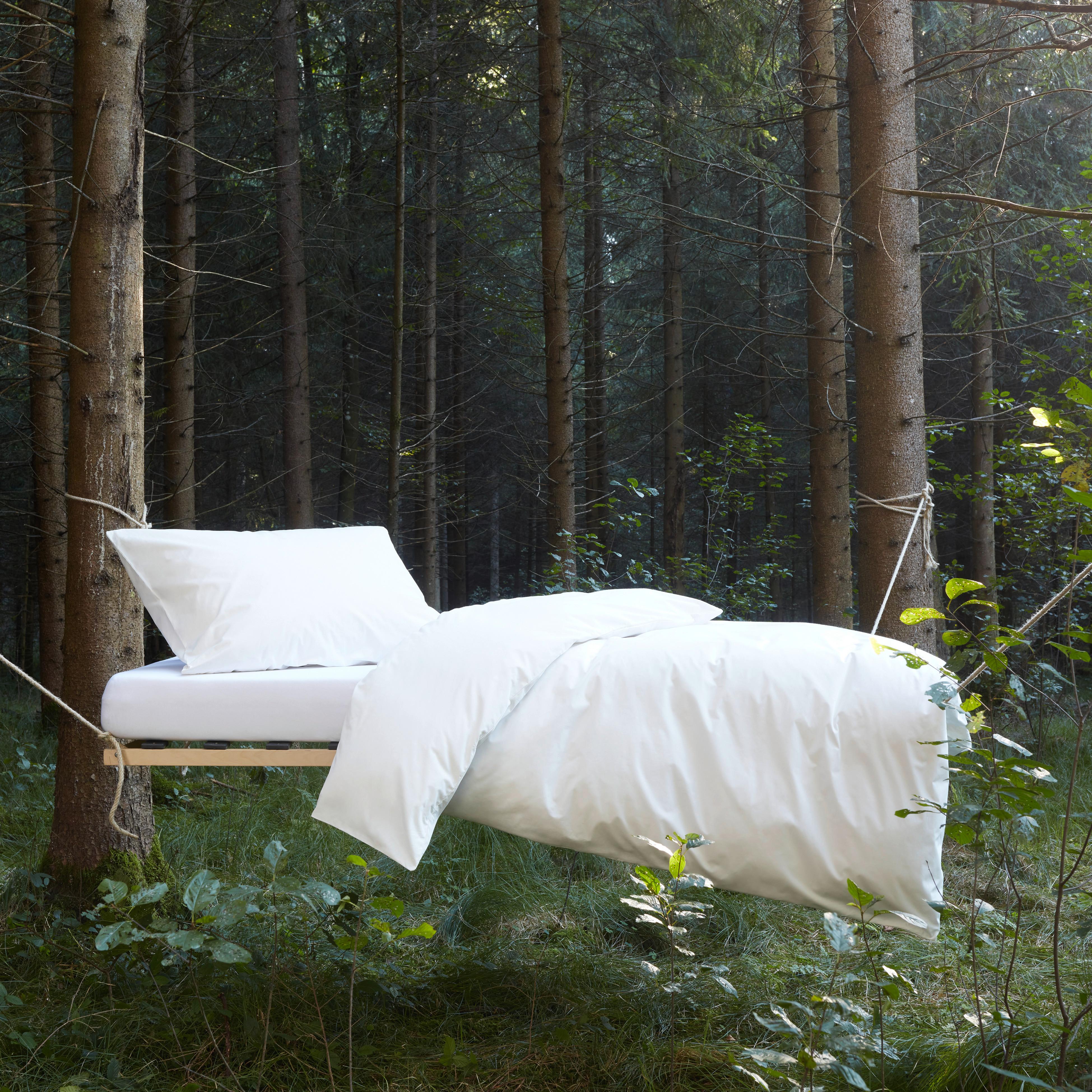 Bettwäsche Bio-Lisa Uni in Offwhite ca. 140x200cm - Weiß, MODERN, Textil (140/200cm) - ecoTree
