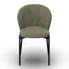 STOL ZOEY - grön/svart, Modern, metall/trä (48/79/61cm) - Bessagi Home