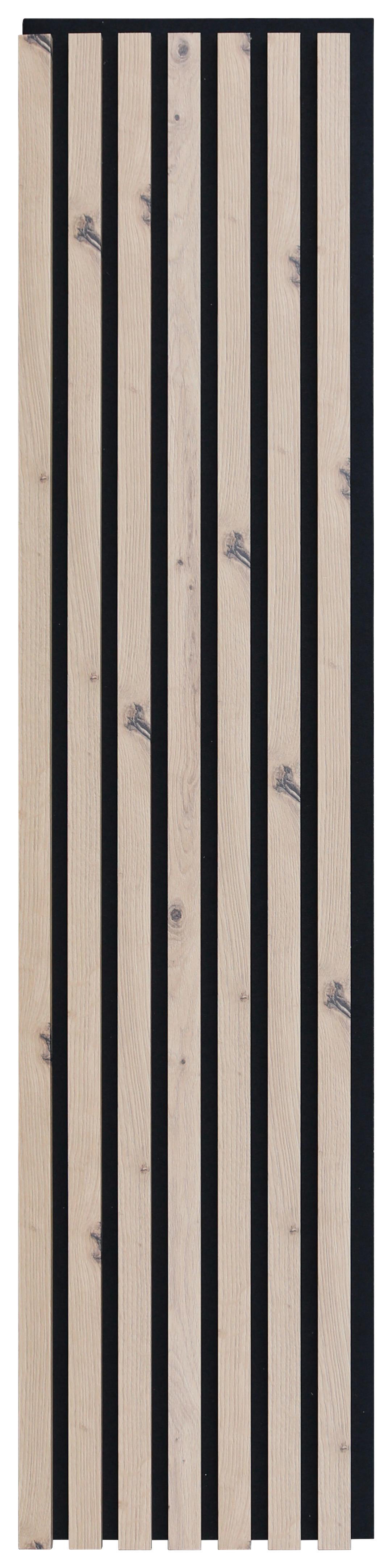 PANEL AKUSTYCZNY DP133 - dąb artisan, Design, materiał drewnopochodny/tkanina (30,5/132,5/1,8cm) - Xora