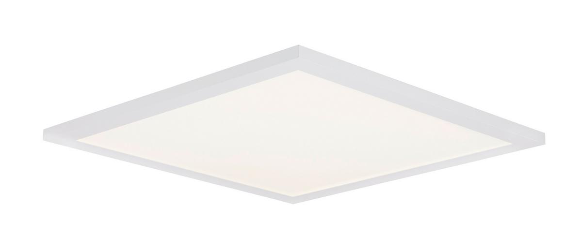LED-Deckenleuchte Rosi Opal/Weiß max. 30 Watt - Opal/Weiß, Basics, Kunststoff/Metall (45/45/5cm) - Globo