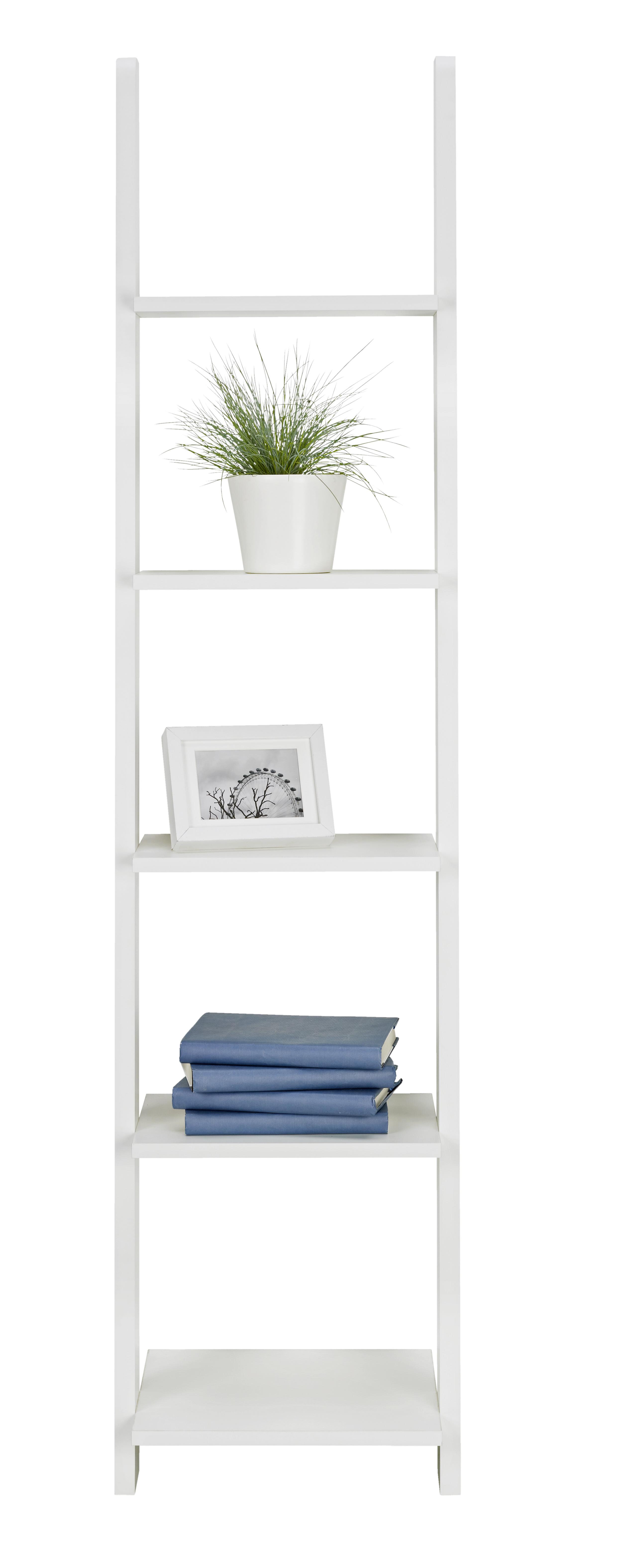 Regal in Weiß mit 5 Fächer - Weiß, KONVENTIONELL, Holz/Holzwerkstoff (41,4/176/34,2cm) - Modern Living