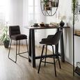 Bartisch in Graphitfarben/Schwarz - Graphitfarben/Schwarz, MODERN, Holzwerkstoff (120/105/70cm) - Modern Living Bartisch in Graphitfarben/Schwarz - Graphitfarben/Schwarz, MODERN, Holzwerkstoff (120/105/70cm) - Modern Living