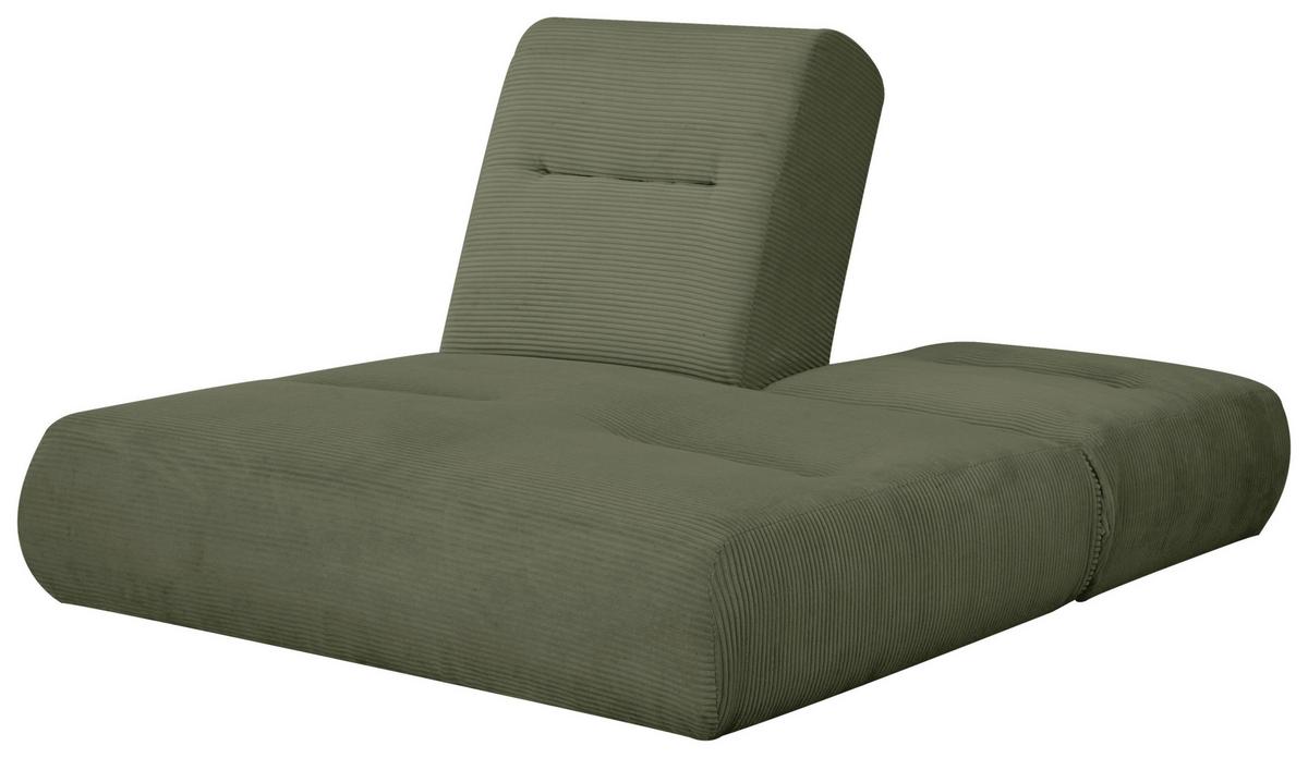 Zofa Luna, Olivno Zelena, Funkcija Ležišča - olivno zelena , Design, tekstil (159/88/160cm) - Livetastic