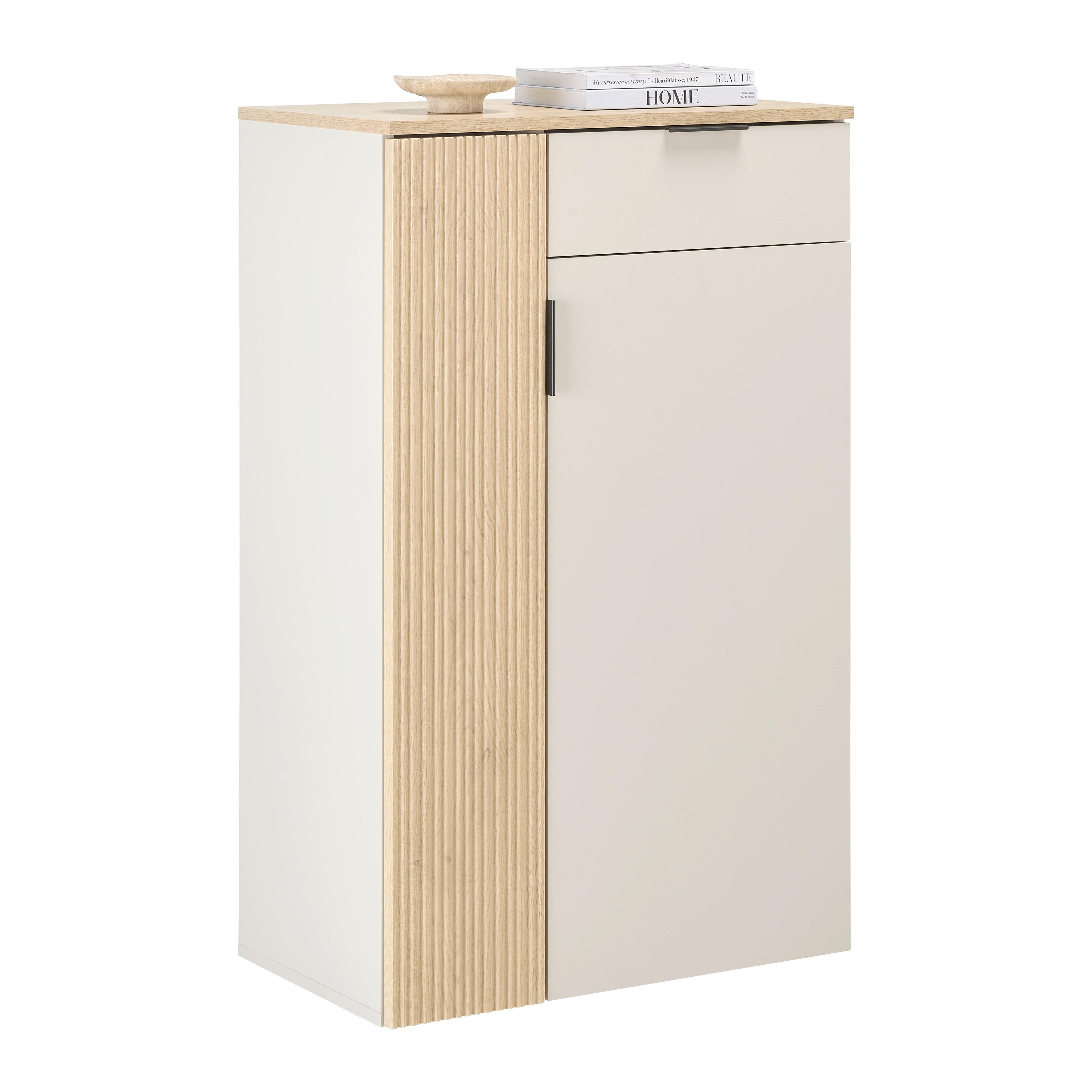 SCHUHSCHRANK CANNES -EXKLUSIV- - Kaschmir/Eichefarben, MODERN, Holzwerkstoff/Kunststoff (68/110/40cm) - Mömax