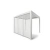 Pergola-Seitenteil Mirador ca. 123x238 cm Alu Weiß - Weiß, MODERN, Metall (123,5/240/10cm) - Gardenson