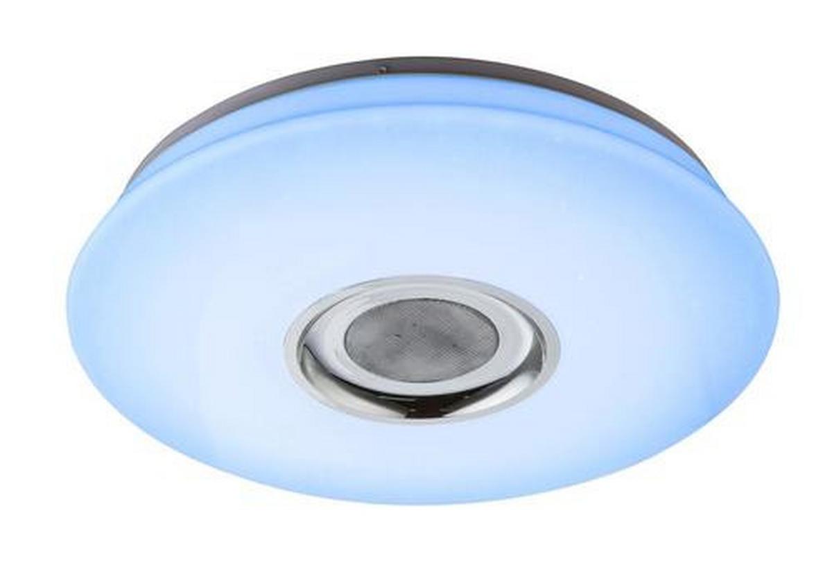 Stropna Led-svetilka Nicole, S Sijalko - bela, Basics, umetna masa (40/7cm) - Globo
