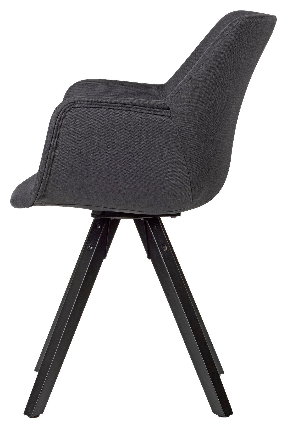 Set Naslanjačev Wl6.115 - črna, Moderno, tekstil/les (54/85/58cm) - MID.YOU