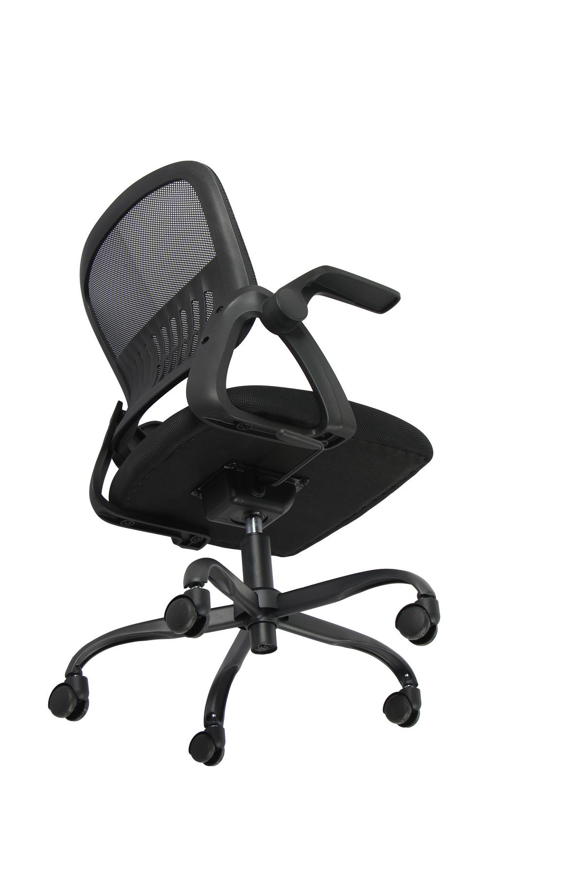 DREHSTUHL SASKIA - Schwarz, Modern, Kunststoff/Textil (57/86,5/96/62,5cm) - Based