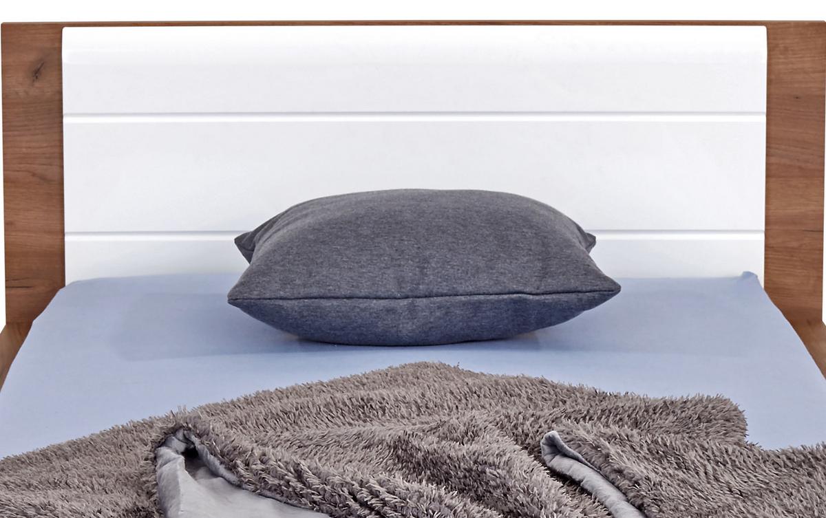 Krevet Avensis - bijela/boje hrasta, Konvencionalno, drvni materijal/drvo (90/200cm) - Modern Living