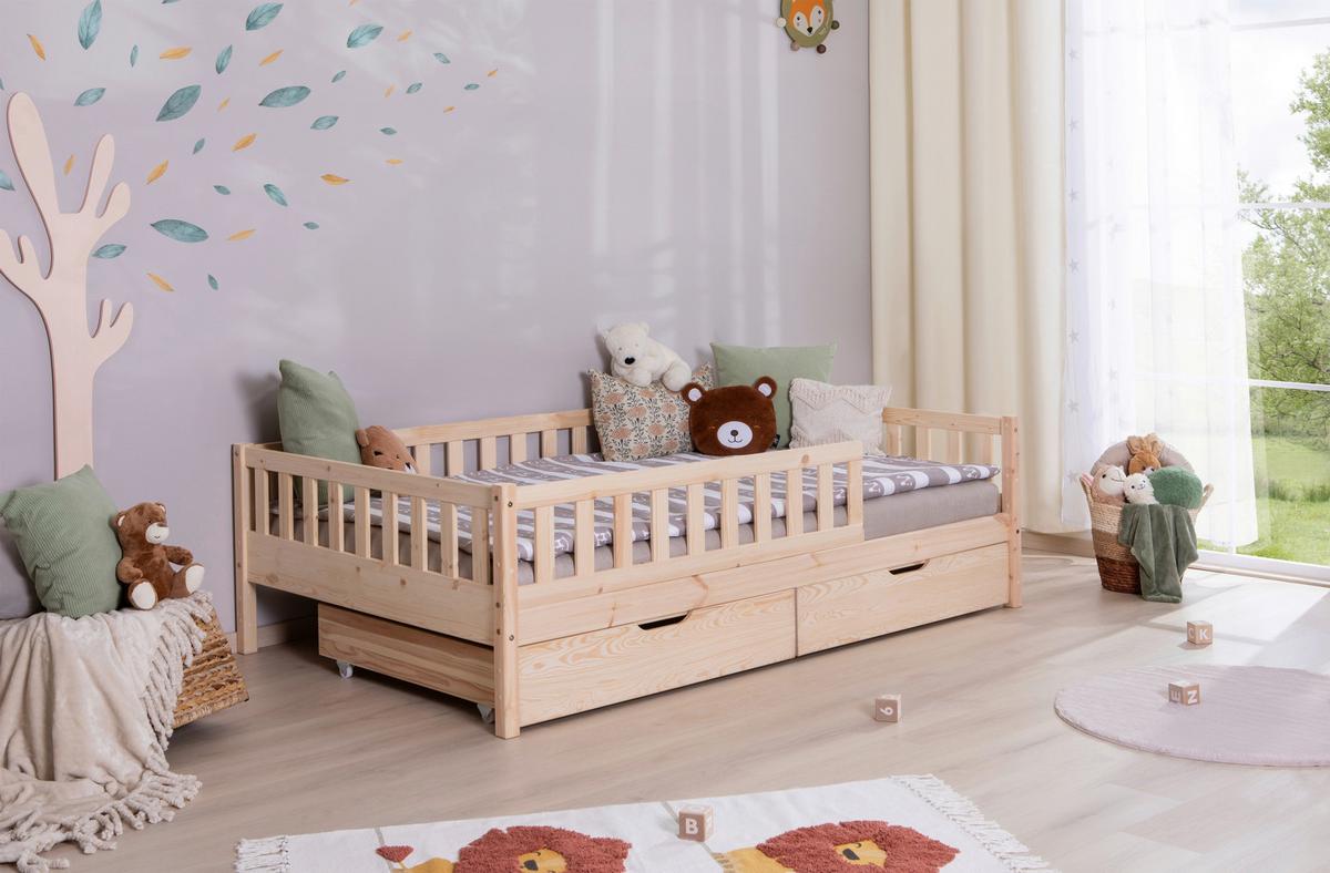 Hausbett Lou ca. 120x200 cm Holz - Naturfarben, MODERN, Holz (120/200cm) - MID.YOU