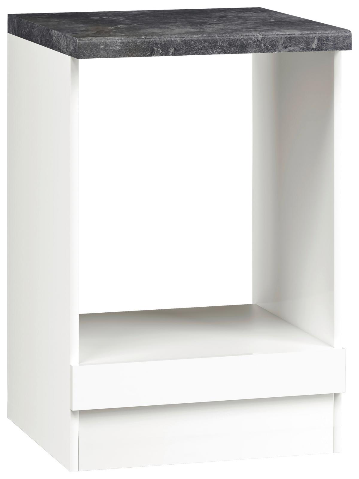 Element Za Ugradnu Rernu Alba Hu 60 - bela visoki sjaj/bela, Moderno, pločasti materijal (60/86/60cm)