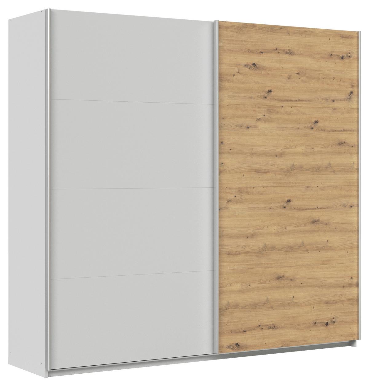 Ormar S Kliznim Vratima Feldkirch - hrast Artisan/svijetlo siva, Moderno, drvni materijal/metal (225/210/62cm) - Modern Living