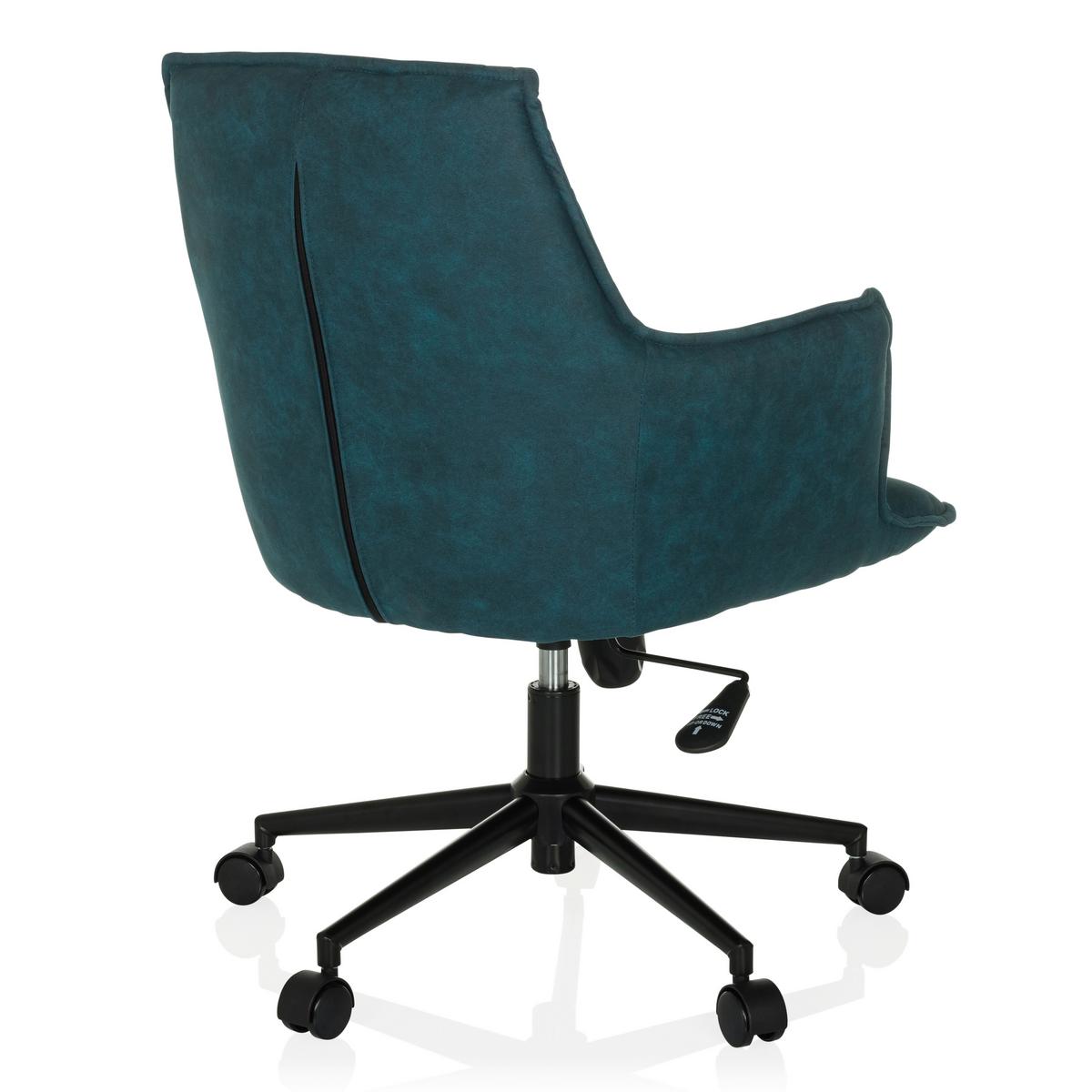Vrtljivi Stol Solao Life, Temno Modra - črna/temno modra, Moderno, kovina/umetna masa (54/85/70cm) - MID.YOU