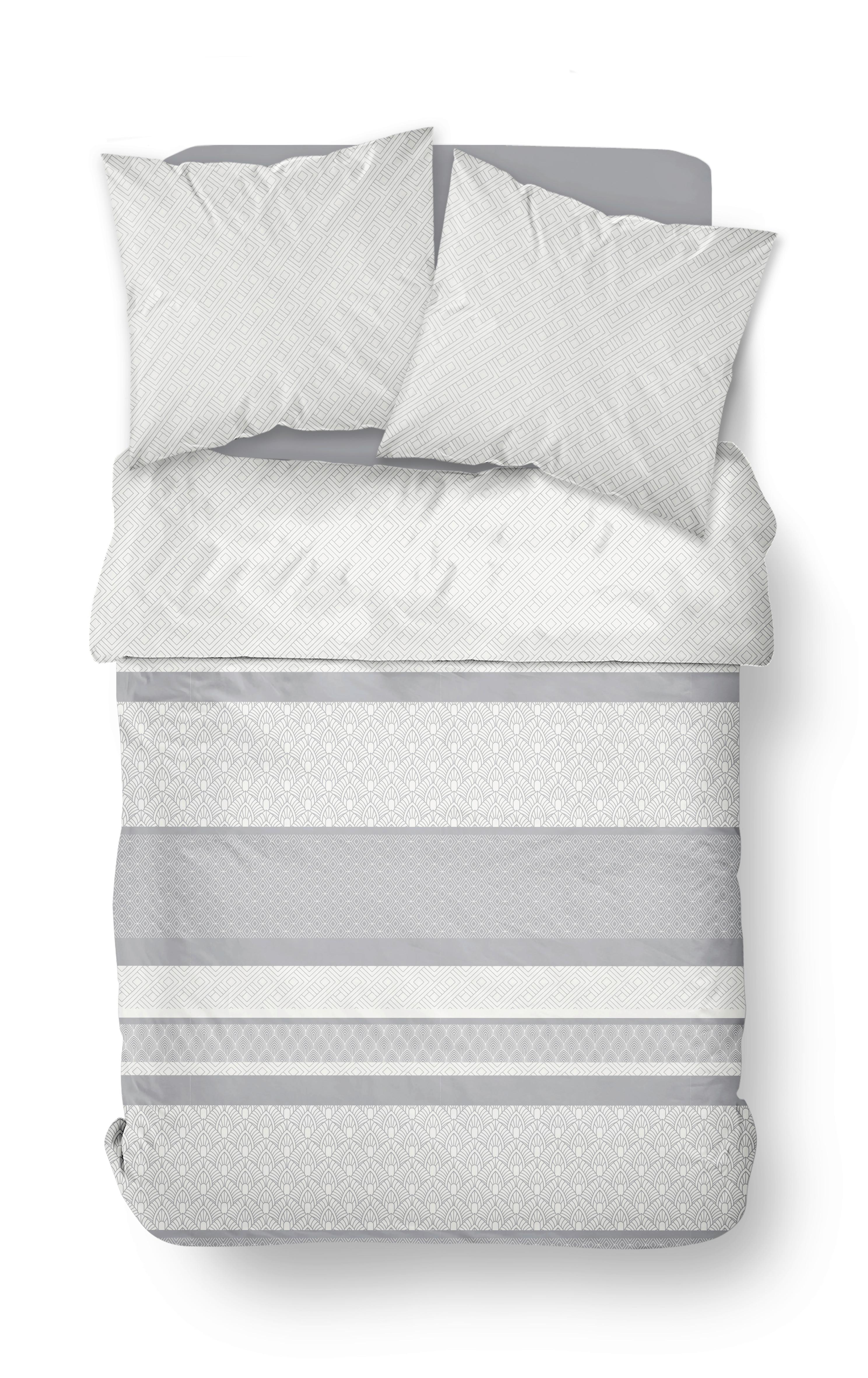 Posteljina Dakota Xxl 200x200/2x60x80cm - siva, tekstil (200/200cm)