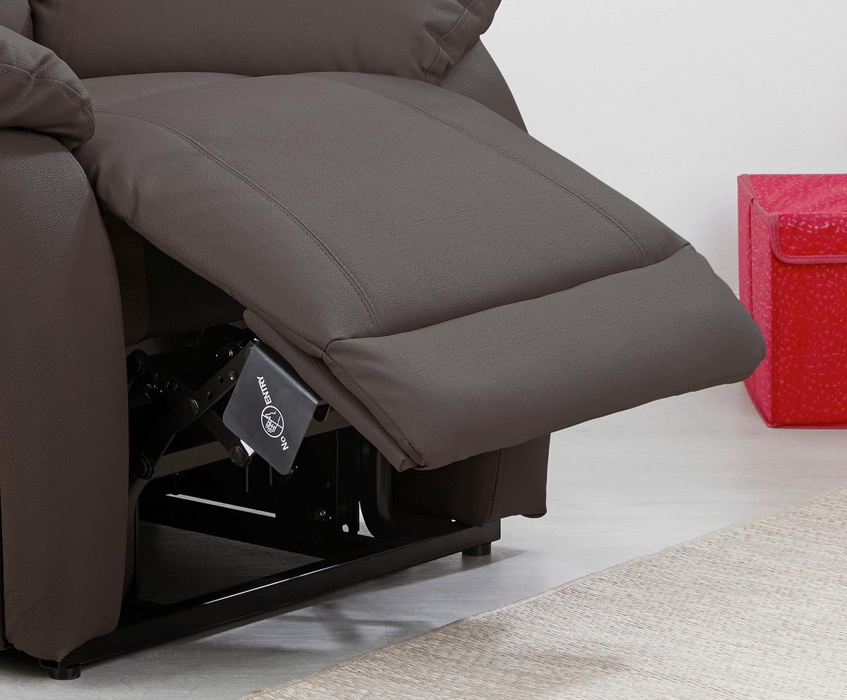 Tv Fotelj Mario, Relax Funkcija, Rjava - črna/rjava, Konvencionalno, kovina/umetna masa (89/107-79/94-165cm) - James Wood