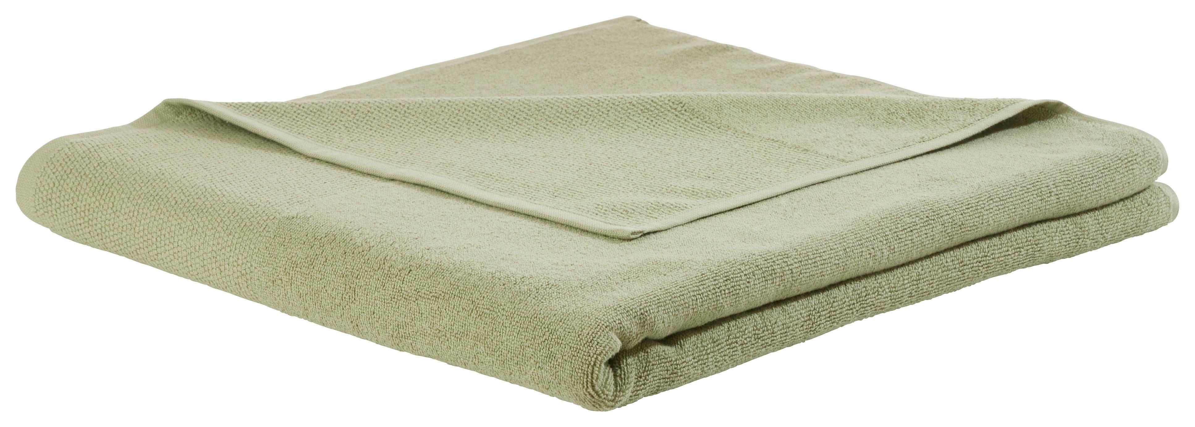 Badetuch Olivia in Hellgrün ca. 90x160cm - Hellgrün, KONVENTIONELL, Textil (90/160cm) - Premium Living