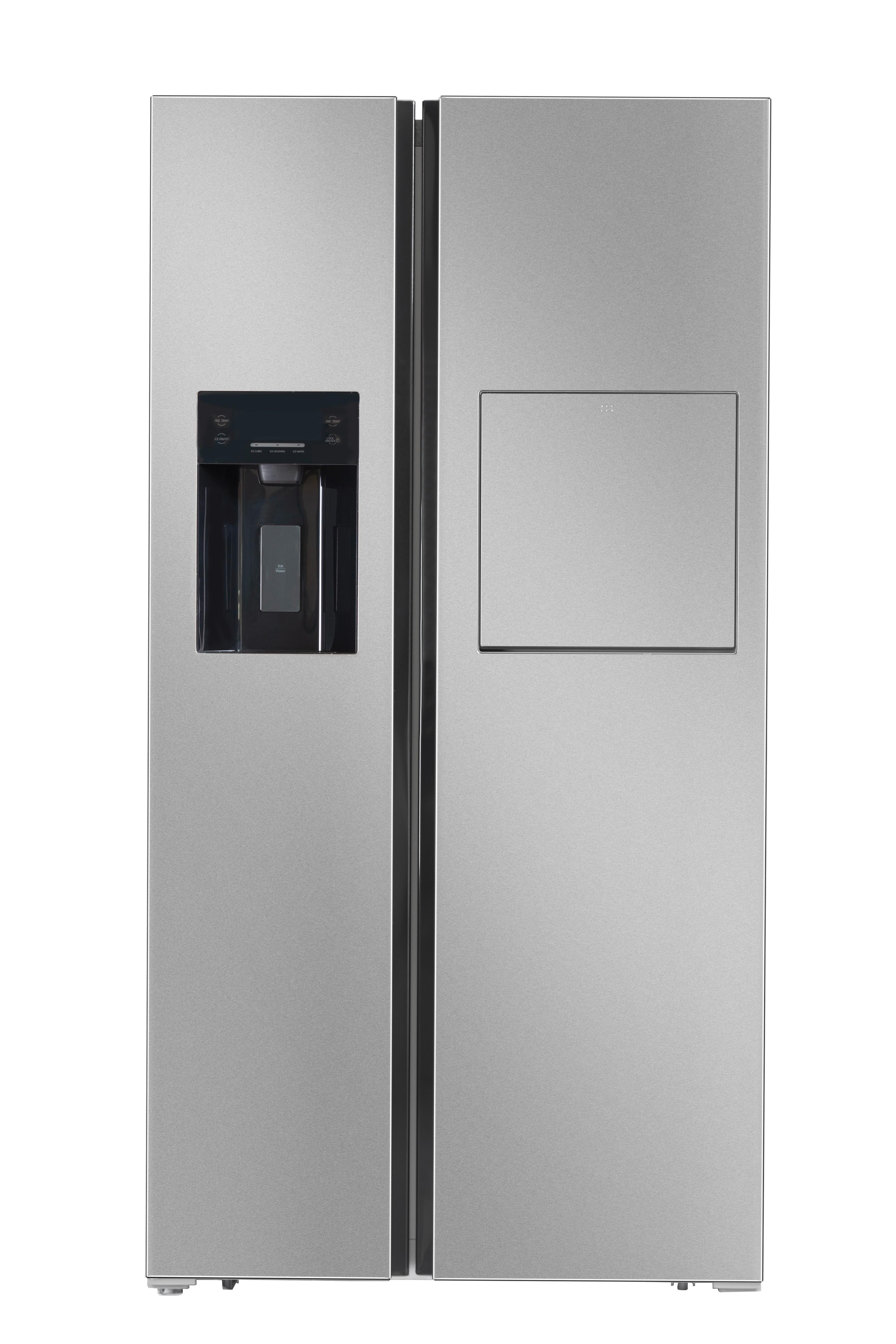 Side-by-Side WSBS590ICMEIX Edelstahlfarben - Edelstahlfarben, KONVENTIONELL, Kunststoff/Metall (91.1/178/70.6cm) - Wolkenstein