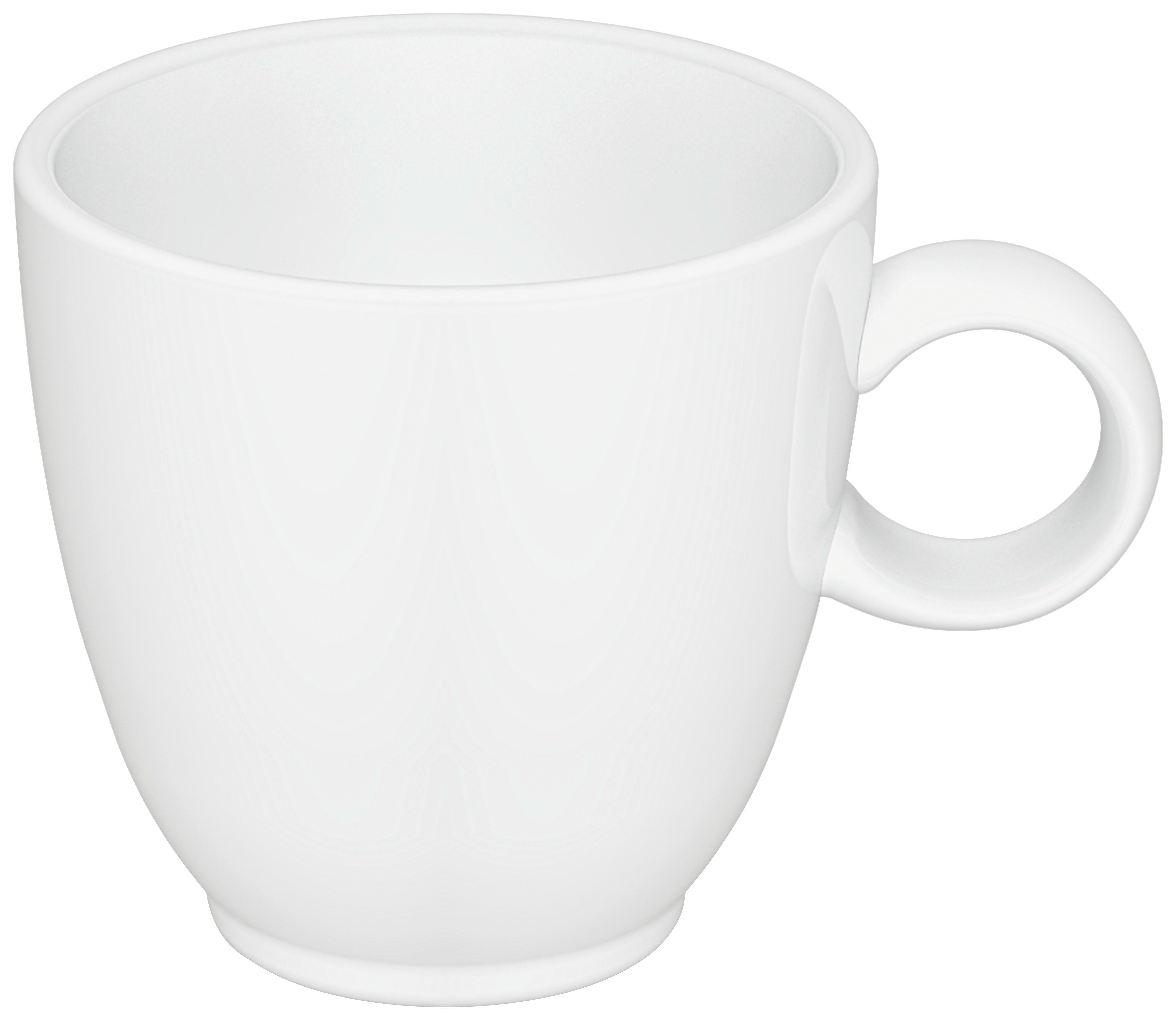 Espressotasse  mit Untertasse Eclipse ca. 100ml - Weiß, MODERN, Keramik (100ml) - Premium Living