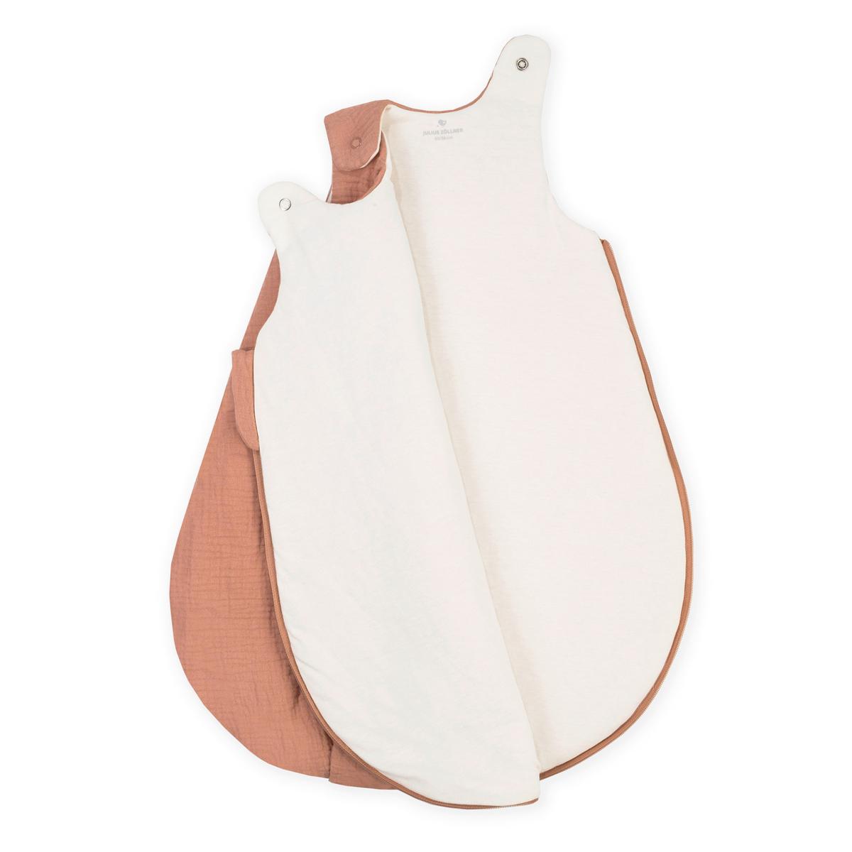 ŚPIWOREK DLA NIEMOWLĄT MUSSELIN DUNE - koralowiec, Basics, tkanina (68/74null) - Julius Zöllner