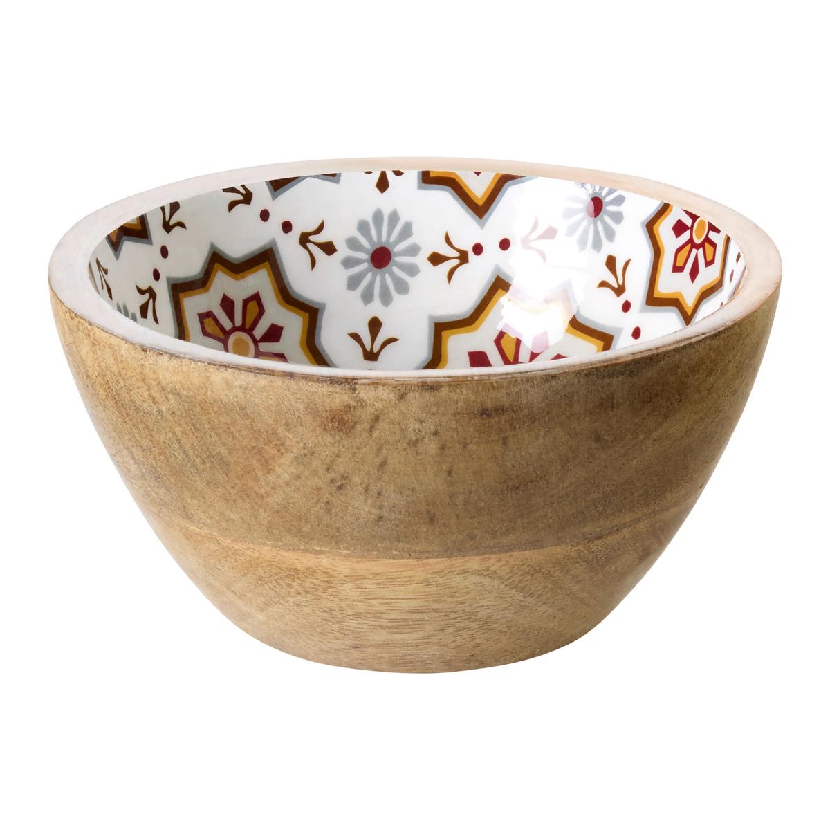 Skleda Zahra - zelena/bela, Moderno, umetna masa/les (13.5/6cm)