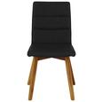 Stuhl in Braun - Schwarz, MODERN, Holz/Textil (44/87/55,5cm) - Based Stuhl in Braun - Schwarz, MODERN, Holz/Textil (44/87/55,5cm) - Based