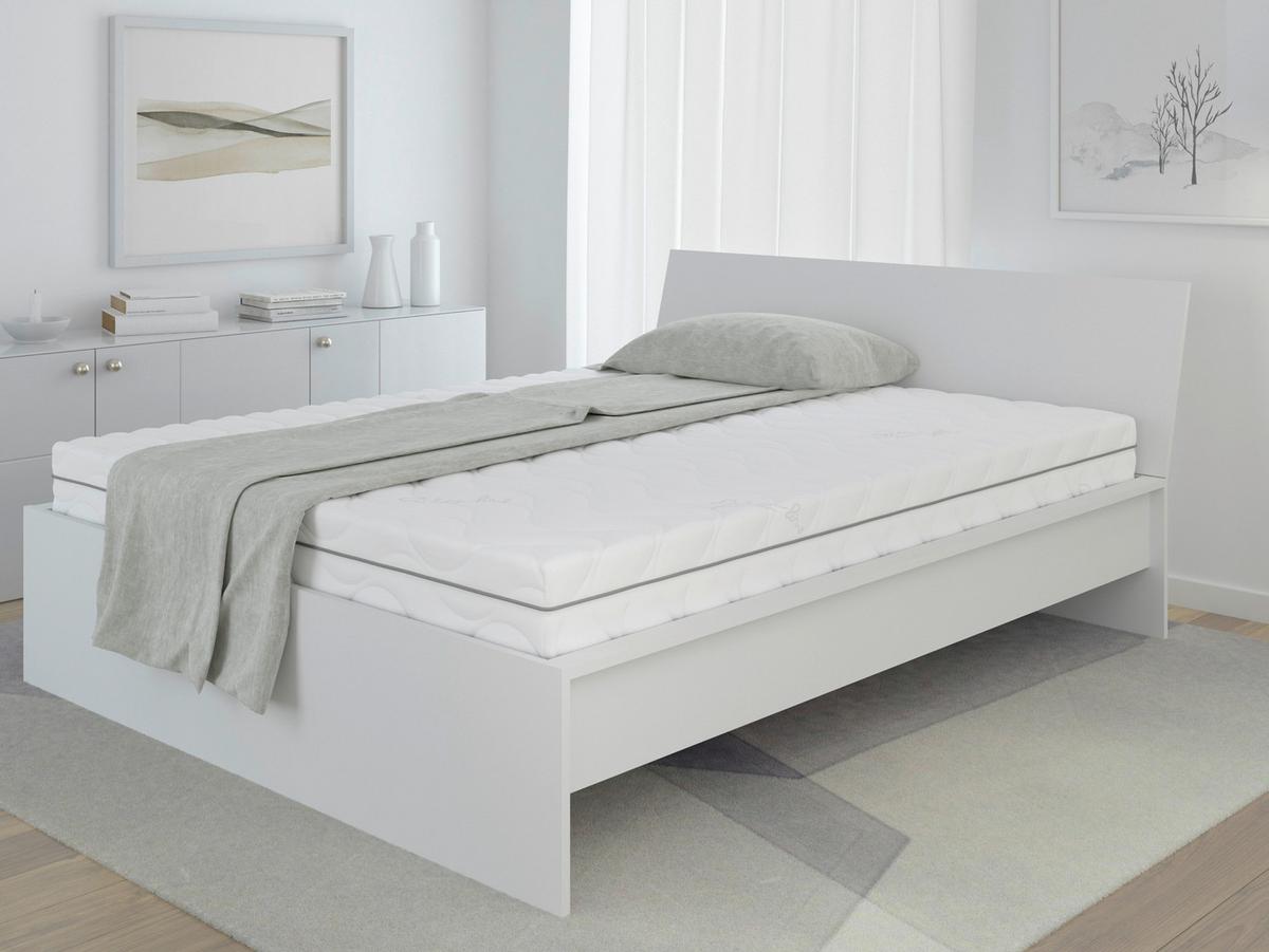 Ležišče Living Flexy Feel Silver +, 90x200 Cm - bela, tekstil (90/200cm) - Top ponudba