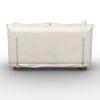 BÄDDSOFFA BELLA - vit/naturfärgad, Modern, metall/trä (141/77/85cm) - Bessagi Home