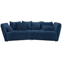 Boxspringsofa Sofi Dunkelblau - Schwarz/Dunkelblau, MODERN, Textil (294/93/152cm) - Premium Living