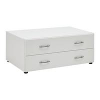 Schubladenbox Weiss - Weiss, Konventionell, Holzwerkstoff (81/33/51cm) - Based
