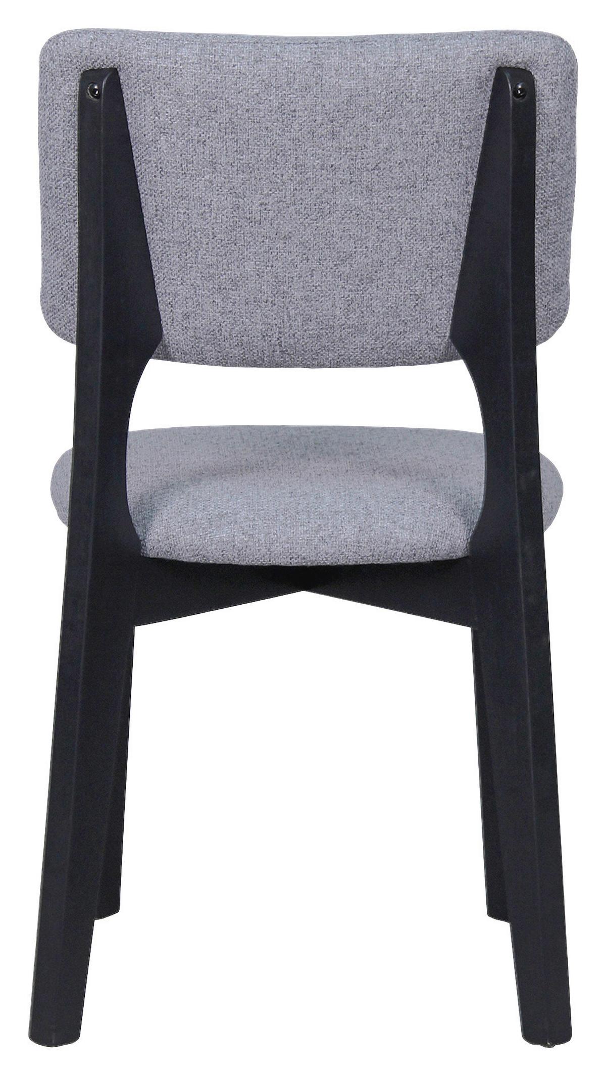 STUHL-SET ELSA - Schwarz/Grau, MODERN, Holz/Textil (48/87/54cm) - MID.YOU