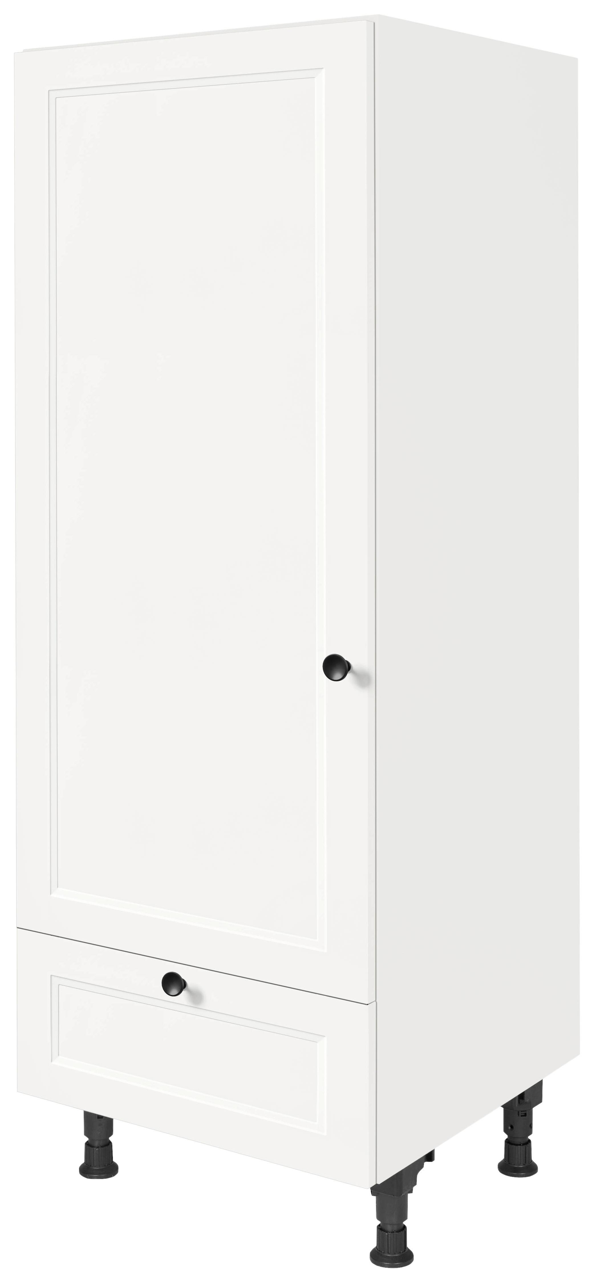 Geräteumbauschrank Cascada Weiß - Schwarz/Weiß, MODERN, Holzwerkstoff/Metall (60/168/58cm) - Nobilia