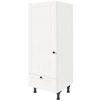 Geräteumbauschrank Cascada Weiß - Schwarz/Weiß, MODERN, Holzwerkstoff/Metall (60/168/58cm) - Nobilia