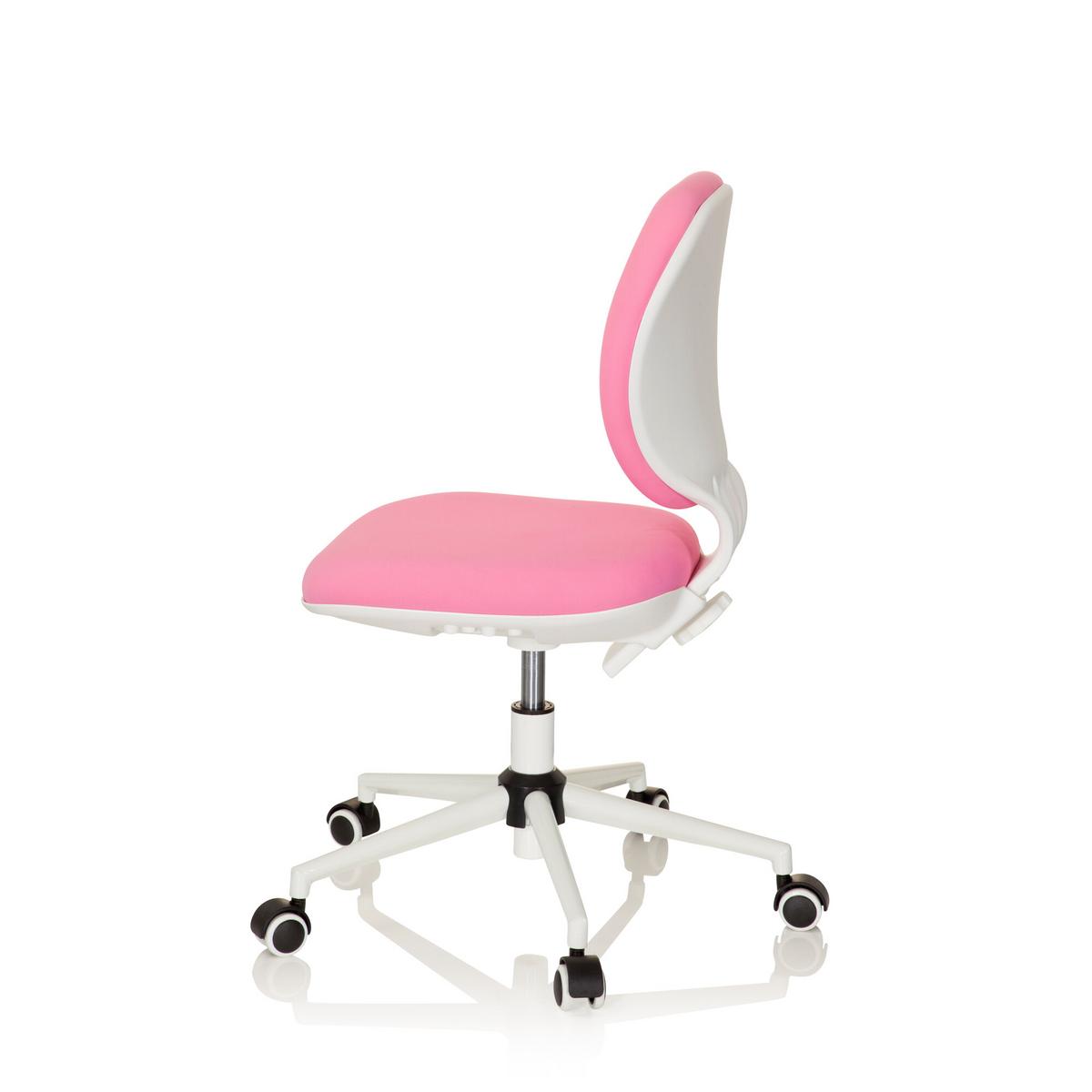 Jugenddrehstuhl Kid Vivo Stoff Pink/Weiß - Pink, Basics, Kunststoff (43/82-95/56cm) - MID.YOU