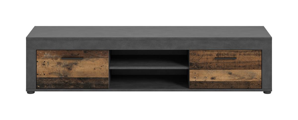 Tv Komoda Jam - prirodne boje/crna, Design, drvni materijal/plastika (160/37/40cm) - Modern Living