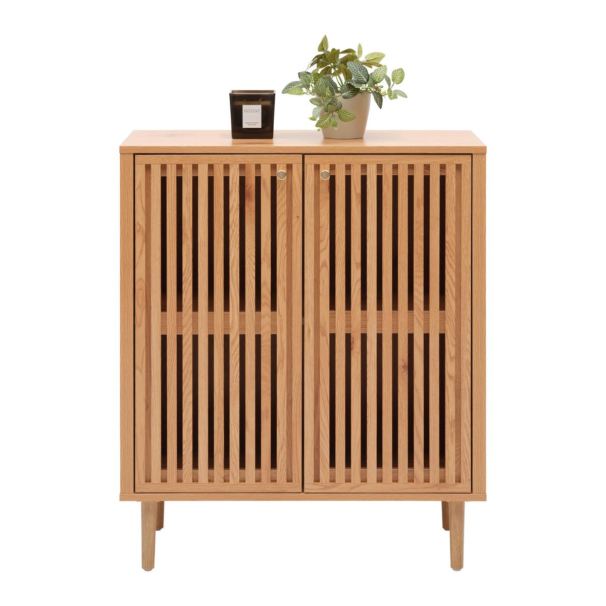 Kommode Barcelona in Naturfarben - Goldfarben/Naturfarben, Lifestyle, Holzwerkstoff/Papier (76/90/35cm) - Mömax