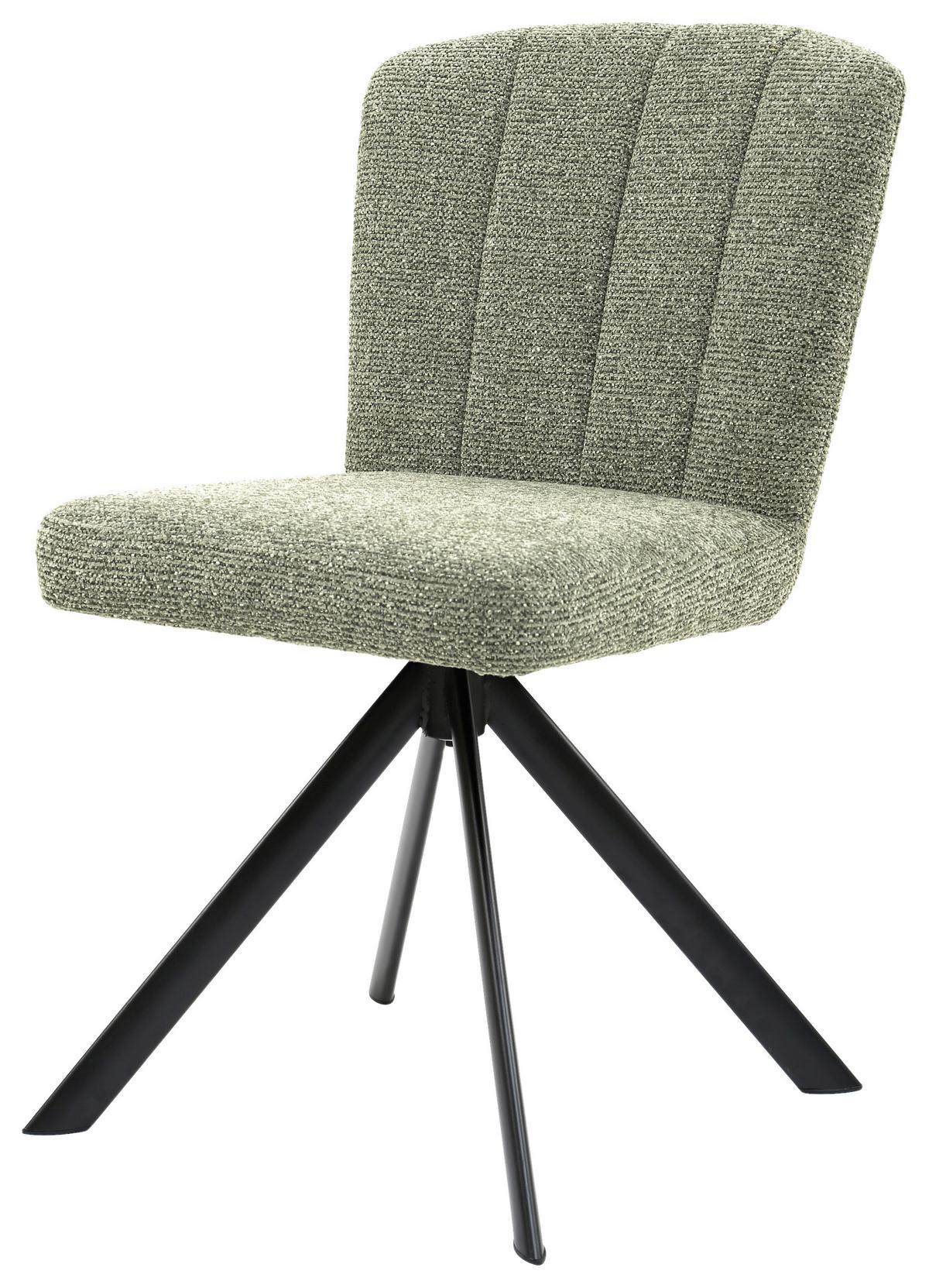 Scaun NORA - verde/negru, Modern, lemn/metal (52/87/64cm) - Premium Living