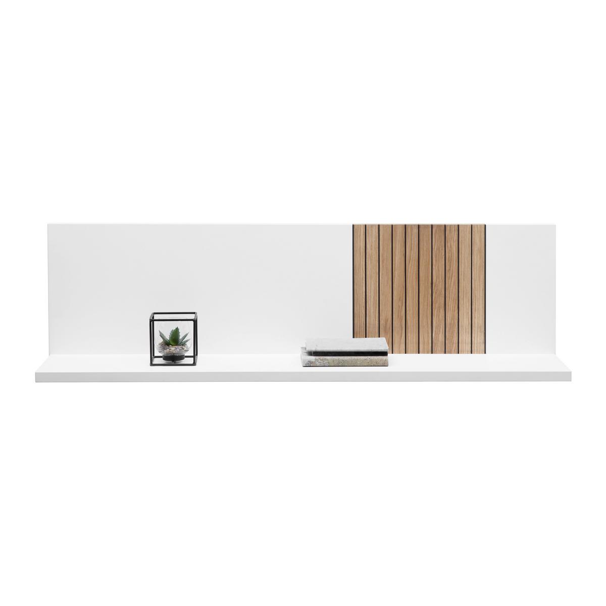 Wandboard Studio 11 in Weiss - Weiss, Modern, Holzwerkstoff (126/35/25cm) - Premium Living